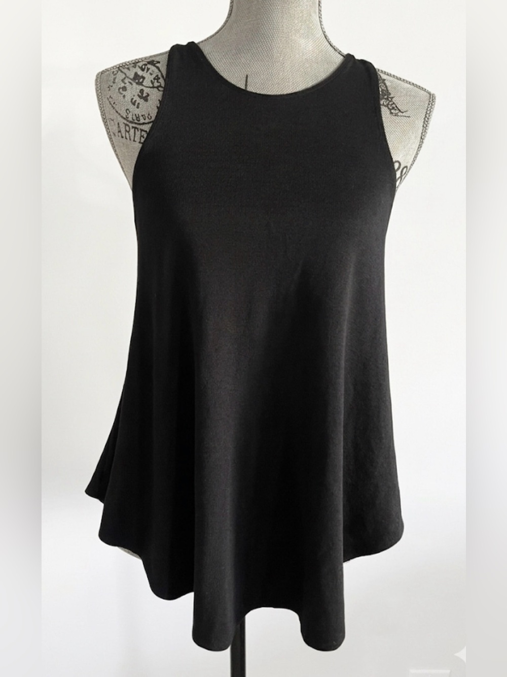 Wilfred Free Black A-Line Racerback Tank Top Size Medium